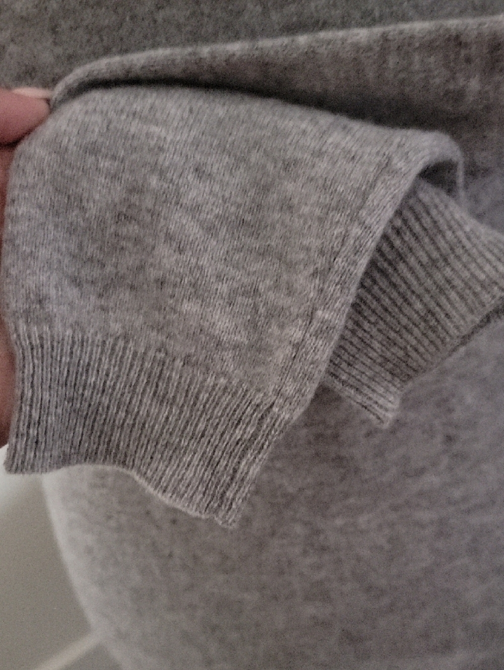 NWT Philosophy Gray Crewneck Sweater with Pink LOVE Intarsia - Picture 3 of 9